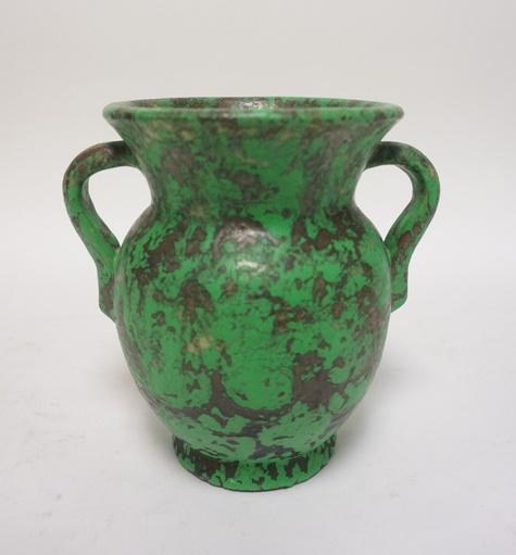 WELLER COPPERTONE 2 HANDLED VASE (1 of 5)