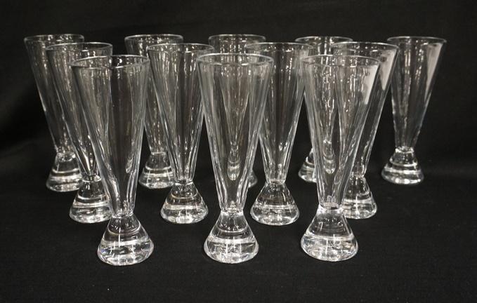 SET OF 12 SIMON PEARCE TALL GLASSES (1 of 2)