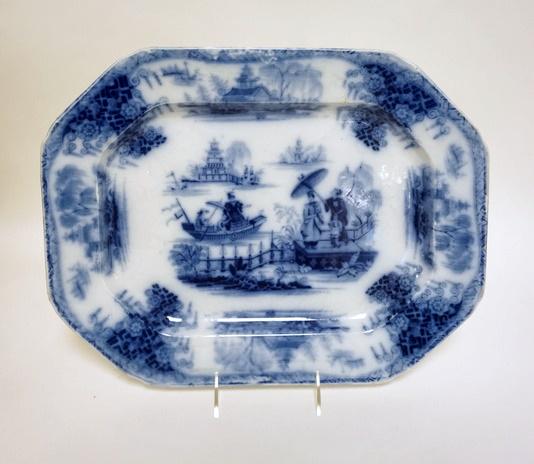 BATAVIA PATTERN FLOW BLUE PLATTER (1 of 3)