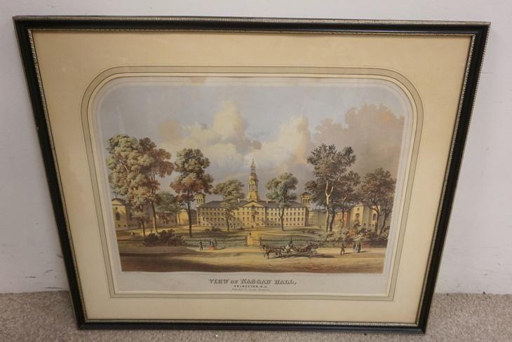 F. CHILDS PRINT *VIEW OF NASSAU HALL, PRINCTON NJ* (1 of 4)