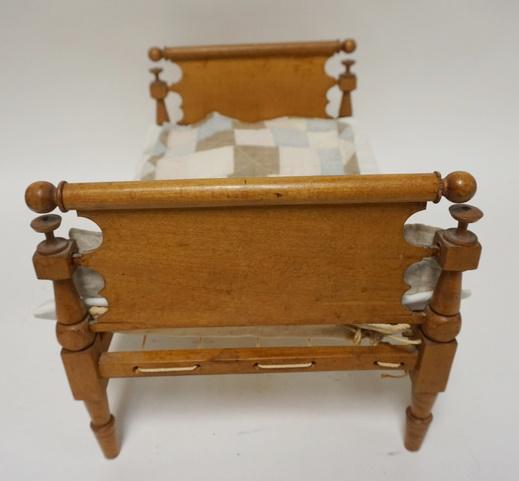 HAND MADE MAPLE DOLL ROPE BED (1 of 5)