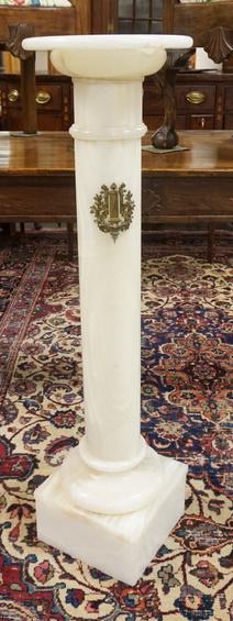 WHITE ONYX PEDESTAL (1 of 4)