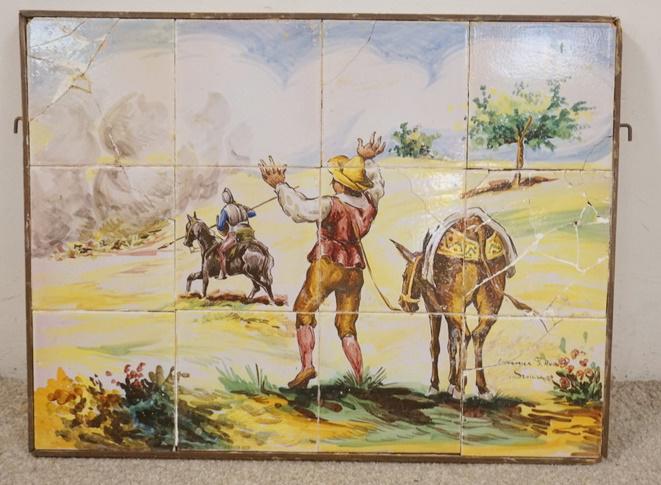 12 HAND PAINTED TILES BY CERAMICS STA ANA SEVILLA (1 of 4)