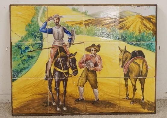 12 HAND PAINTED TILES BY CERAMICS STA ANA SEVILLA (1 of 3)