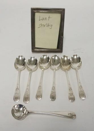 LOT W/ LUNT STERLING SILVER FRAME (1 of 1)