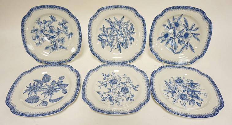 SET OF 6 SPODE BLUE ROOM 9 IN PLATES (1 of 2)