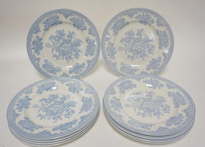 10 BURLEIGH *ASIATIC PHEASANT* PLATES (1 of 2)