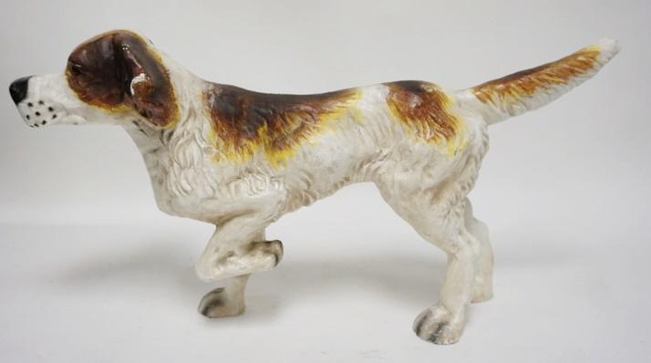 LARGE CAST IRON POINTER DOG (1 of 3)
