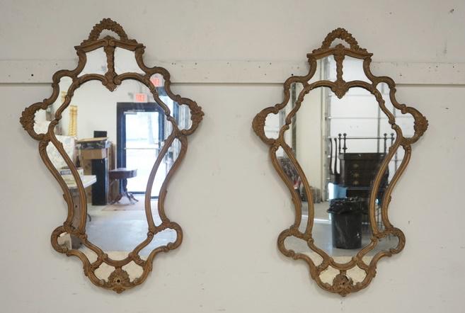 PAIR OF ORNATE MIRRORS (1 of 2)