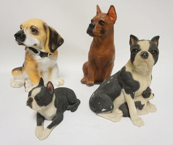 LOT OF 4 DOG FIGURES (1 of 1)