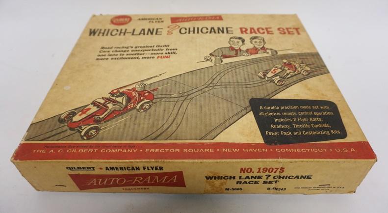 GILBERT AMERICAN FLYER SLOT CAR SET (1 of 2)