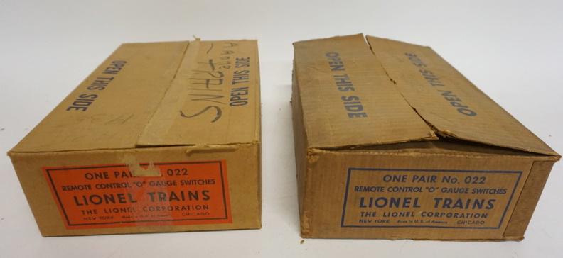 LIONEL O GAUGE #022: LIONEL O GAUGE #022 SWITCHES