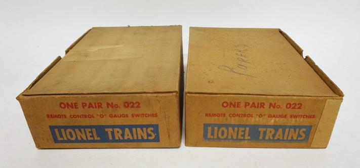 LIONEL O GAUGE #022: LIONEL O GAUGE #022 SWITCHES