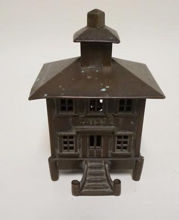BRASS *CAISSE* STILL BANK (1 of 5)
