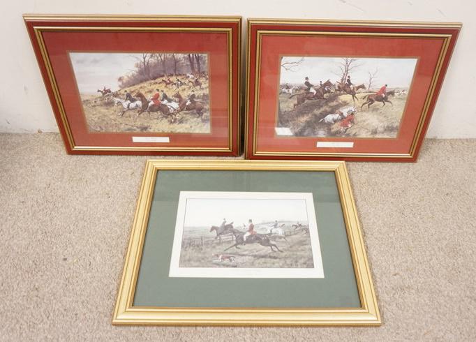 3 HUNT PRINTS, 2 BY GEORGE WRIGHT (1 of 4)