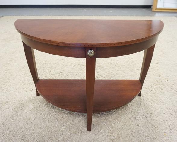ETHAN ALLEN DEMILUNE TABLE (1 of 4)
