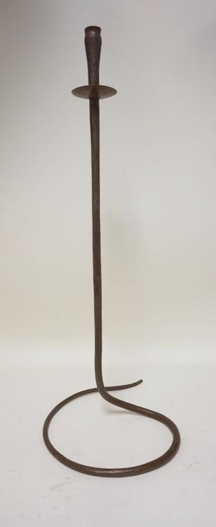 SNAKE FORM IRON CANDLE HOLDER (1 of 1)