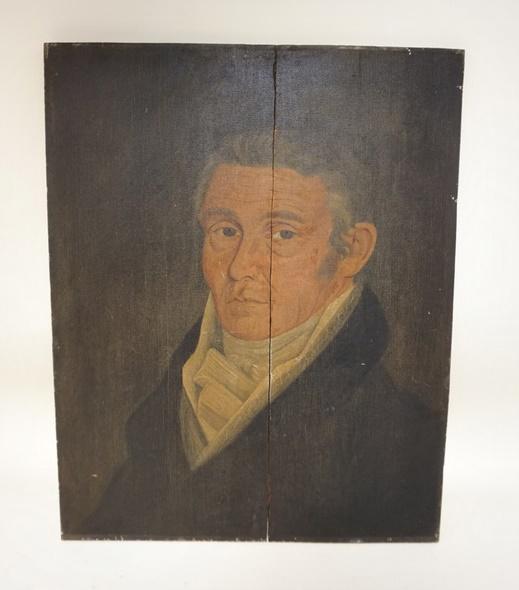 OIL ON BOARD PORTRAIT OF CORNELIUS VAN HORN HALL (1 of 4)