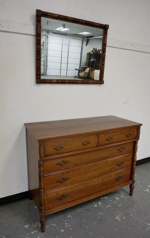 SOLID CHERRY 5 DRAWER CHEST (1 of 4)