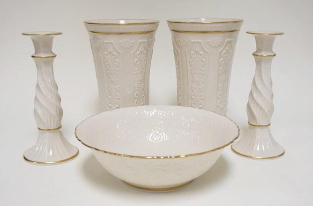 5 PIECES OF GOLD TRIMMED LENOX (1 of 2)