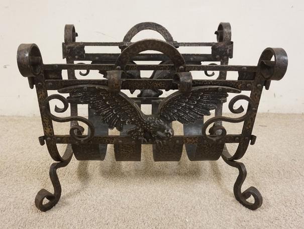 WROUGHT IRON LOG HOLDER (1 of 3)