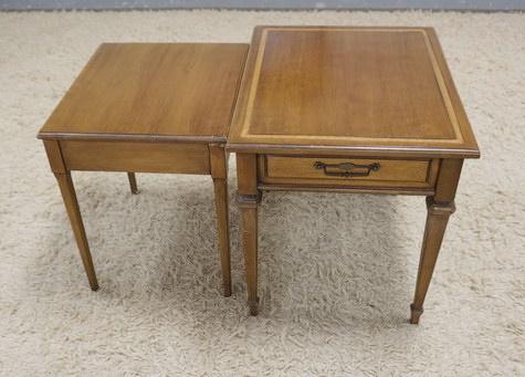 CHAPELWOOD CHERRY 2 TABLE NEST: CHAPELWOOD CHERRY 2 TABLE NEST, ONE FAUZ PULL LOOP IS MISSING, 19 IN X 24 IN X 21 IN HIGH