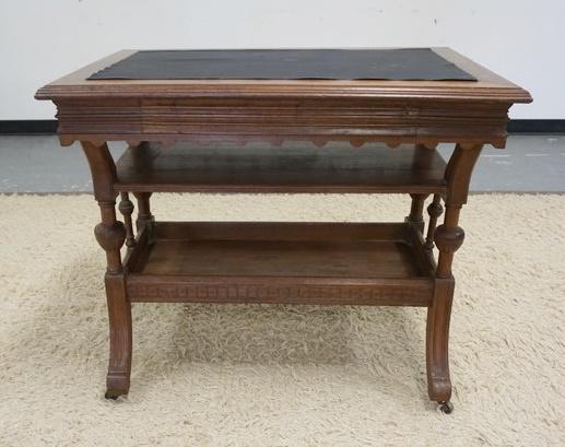 CARVED WALNUT VICTORIAN TABLE (1 of 3)