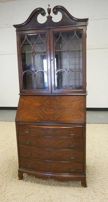 MAHOGANY SLANT FRONT SECRETARY (1 of 6)