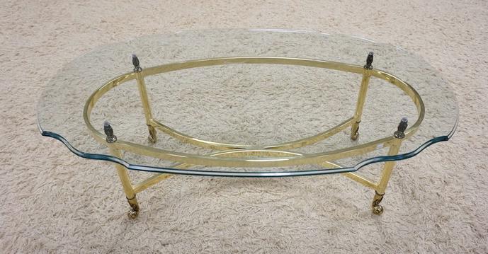 ORNATE BRASS COFFEE TABLE (1 of 3)