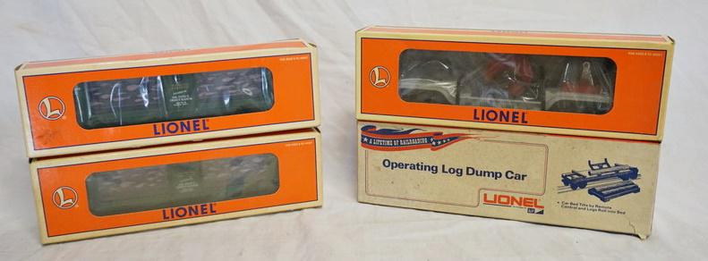 4 LIONEL MODEL TRAIN CARS (1 of 2)