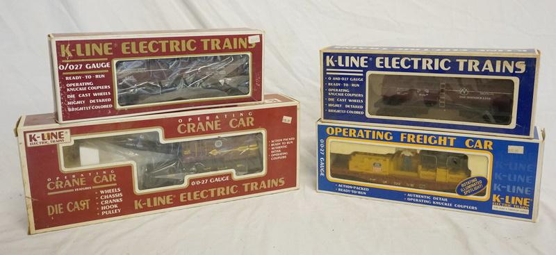 4 K-LINE O/O27 GAUGE TRAIN MODELS (1 of 3)