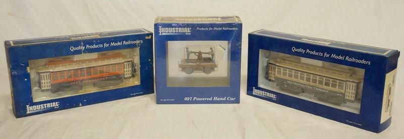 3 UMD INDUSTRIAL RAIL MODELS: 3 UMD INDUSTRIAL RAIL MODELS W/ ORIGINAL BOXES