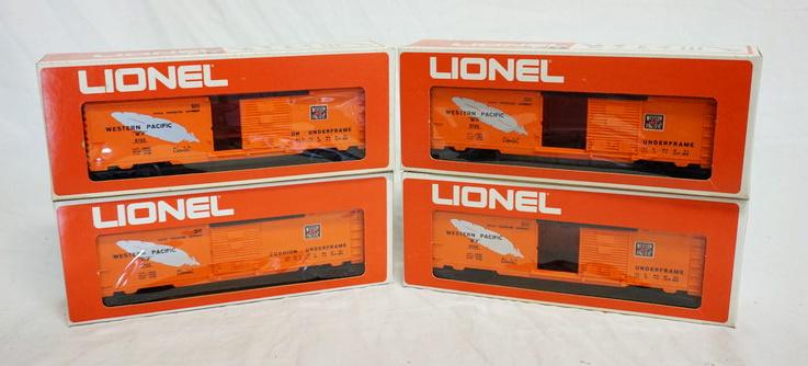 4 LIONEL MPC WESTERN PACIFIC BOX CAR MODELS (1 of 3)