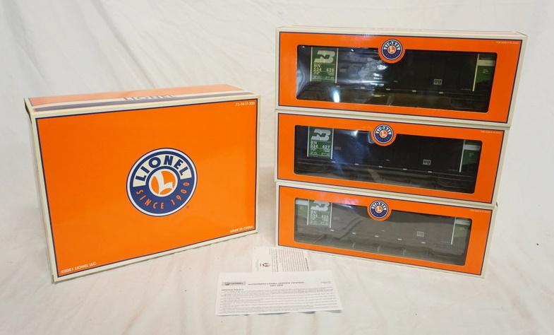 LIONEL BURLINGTON NORTHERN GONDOLA BATHTUB 3 PACK (1 of 4)