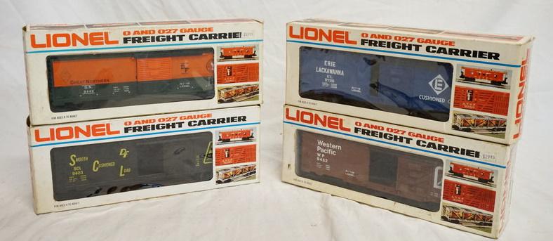 LOT OF 4 LIONEL O & O27 GAUGE MODEL TRAINS (1 of 2)