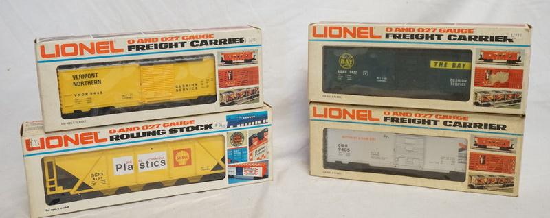 4 LIONEL O & O27 GAUGE MODEL TRAINS (1 of 2)