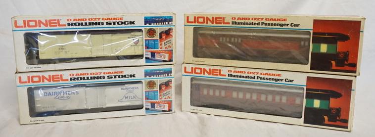 4 LIONEL O & O27 GAUGE MODEL TRAINS (1 of 2)