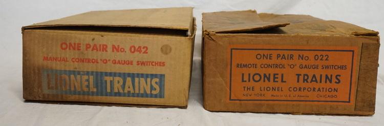 LIONEL TRAINS REMOTE CONTROL O GAUGE SWITCHES (1 of 3)