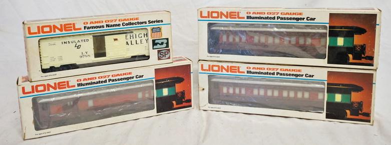 4 LIONEL O & O27 GAUGE MODEL TRAINS (1 of 2)