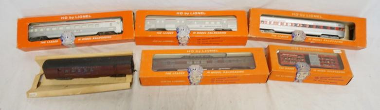 LOT OF 6 LIONEL HO GAUGE MODEL TRAINS (1 of 3)
