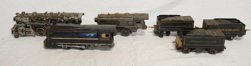 LOT OF 3 AMERICAN FLYER LOCOMOTIVES & TENDERS: LOT OF 3 AMERICAN FLYER LOCOMOTIVES & TENDERS