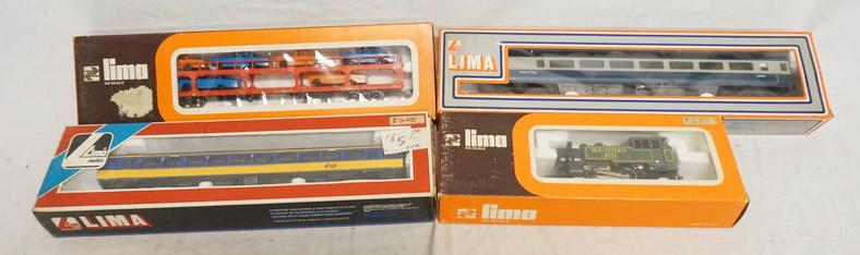 LOT OF 4 LIMA HO GAUGE MODEL TRAINS (1 of 2)