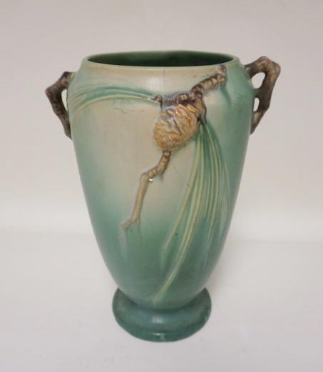 ROSEVILLE GREEN PINECONE VASE (1 of 3)