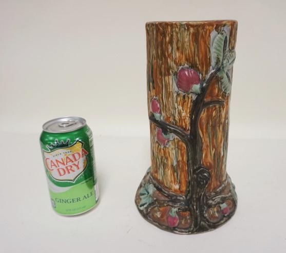 WELLER WARWICK TREE TRUNK VASE (1 of 4)