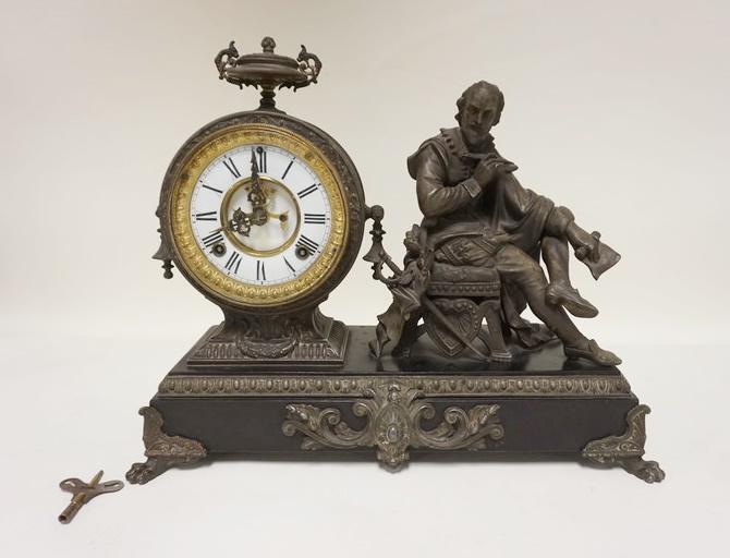 ANSONIA FIGURAL VICTORIAN CLOCK (1 of 4)