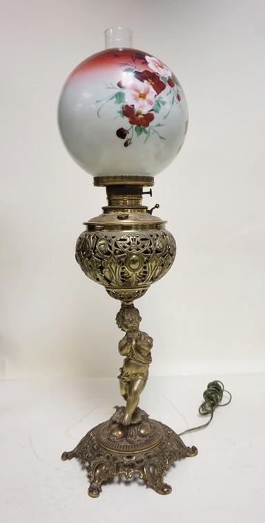 FIGURAL VICTORIAN BANQUET LAMP (1 of 3)