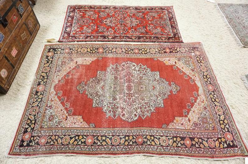 2 SMALL PERSIAN THROW RUGS (1 of 3)