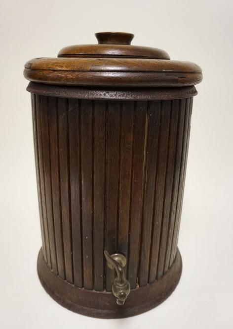 ANTIQUE OAK WATER COOLER (1 of 3)
