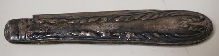 ANTIQUE SILVER POCKET KNIFE (1 of 5)