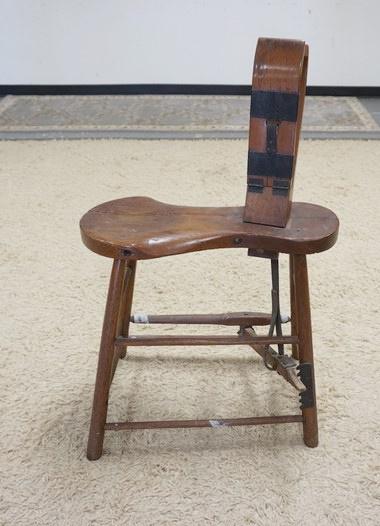 ANTIQUE WOOD PRIMITIVE BENCH (1 of 2)